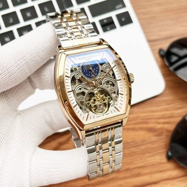men's high-quality brand watch stainless steel body strap optional barrel-type hollowed-out machinery for leisure business price afford, Slivery;golden
men's high-quality brand watch stainless steel body strap optional barrel-type hollowed-out machinery for leisure business price afford, Slivery;golden