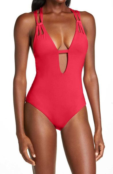2023 new one-piece women's deep v backless waist tight solid color good hand feeling seduction and swimdress bikinis, Black
2023 new one-piece women's deep v backless waist tight solid color good hand feeling seduction and swimdress bikinis, Black