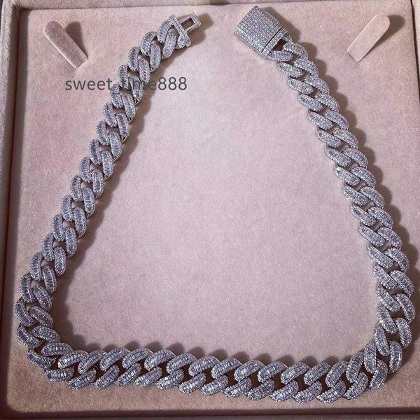 luxury hip hop cuban necklace bling baguette lab diamond silver plated iced out cuban chain
luxury hip hop cuban necklace bling baguette lab diamond silver plated iced out cuban chain