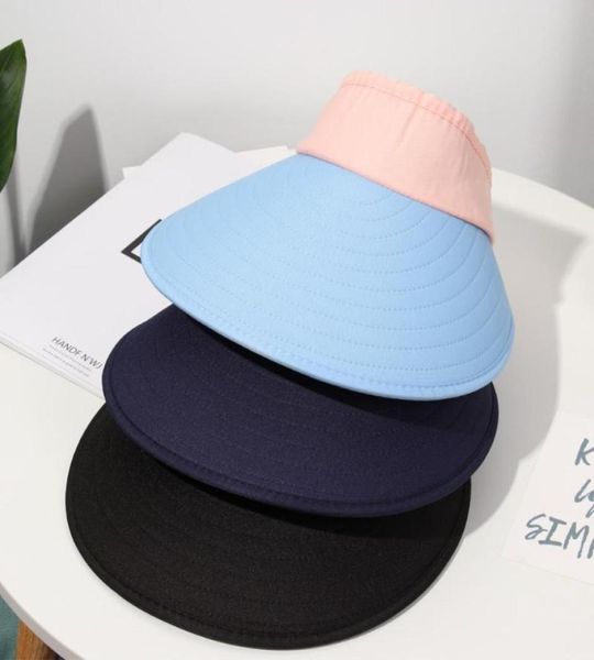 women summer sun visor widebrimmed hat beach adjustable uv protection female cap golf rollup portable outdoor 2021 wide brim hat3162450, Blue;gray
women summer sun visor widebrimmed hat beach adjustable uv protection female cap golf rollup portable outdoor 2021 wide brim hat3162450, Blue;gray