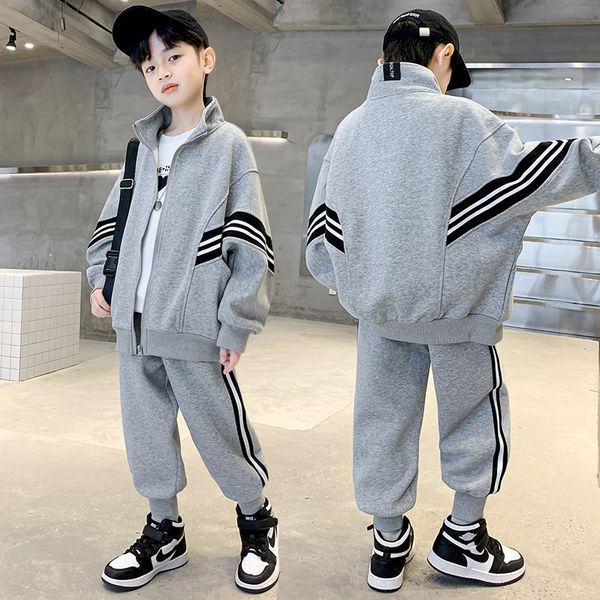 clothing sets somenie fashion spring autumn boys sports clothes children solid jacket pants teenage kids tracksuits 2pcs 414t 230506, White
clothing sets somenie fashion spring autumn boys sports clothes children solid jacket pants teenage kids tracksuits 2pcs 414t 230506, White