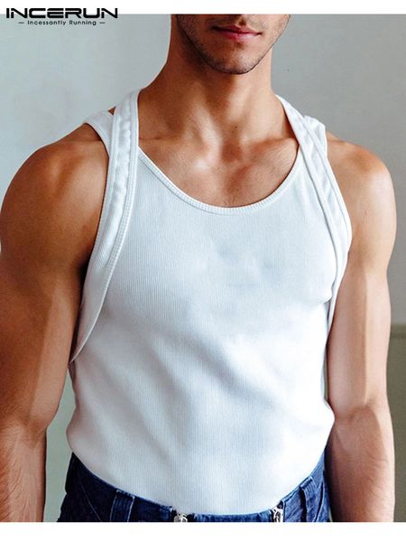 men' tank fashion solid color oneck sleeveless fake two pieces vests 2023 summer fitness casual clothing s5xl incerun 230506, White;black
men' tank fashion solid color oneck sleeveless fake two pieces vests 2023 summer fitness casual clothing s5xl incerun 230506, White;black