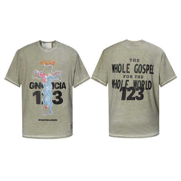 men's t-shirt summer new designer high street cross print retro washed old short-sleeved men's models, White;black
men's t-shirt summer new designer high street cross print retro washed old short-sleeved men's models, White;black