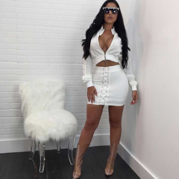 two piece dress bkld 2017 women autumn dress set skirt long sleeve jacket vneck crop mini pencil skirts bodycon two piece dresses suit sets, White
two piece dress bkld 2017 women autumn dress set skirt long sleeve jacket vneck crop mini pencil skirts bodycon two piece dresses suit sets, White