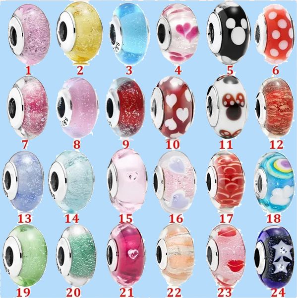 925 silver beads charms fit pandora charm pink faceted rainbow bubble series colored glass, Black
925 silver beads charms fit pandora charm pink faceted rainbow bubble series colored glass, Black