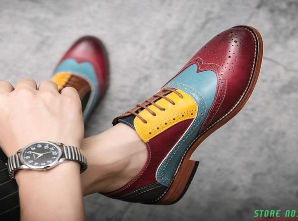 dress shoes shoe colorful lace up fashion man casual leather oxfords flat leisure wedding party men big size6233008, Black
dress shoes shoe colorful lace up fashion man casual leather oxfords flat leisure wedding party men big size6233008, Black