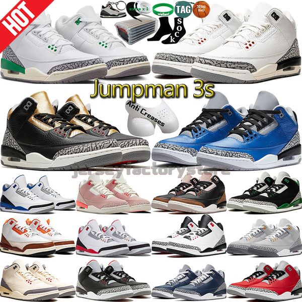 with box 3 basketball shoes men women 3s lucky green pine black white cement reimagined true racer blue fire red court purple unc mens women
with box 3 basketball shoes men women 3s lucky green pine black white cement reimagined true racer blue fire red court purple unc mens women