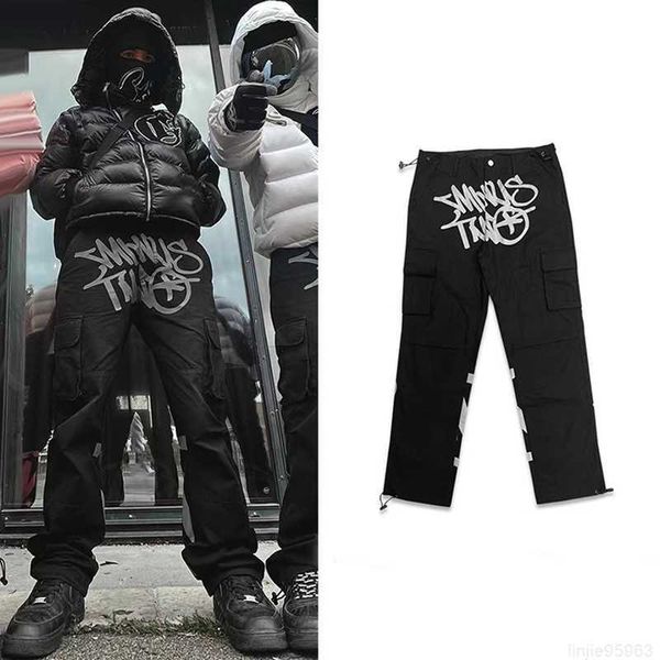 men's pants minus two cargos letter print casual loose punk straight leg wide high street retro men's and overalls, Black
men's pants minus two cargos letter print casual loose punk straight leg wide high street retro men's and overalls, Black