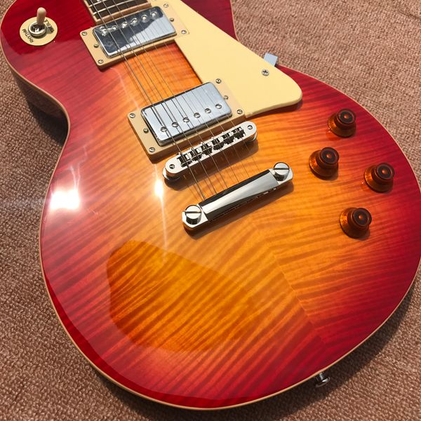 one piece neck and body electric guitar, micro connect, tune-o-matic bridge, cherry explosion maple 58
one piece neck and body electric guitar, micro connect, tune-o-matic bridge, cherry explosion maple 58
