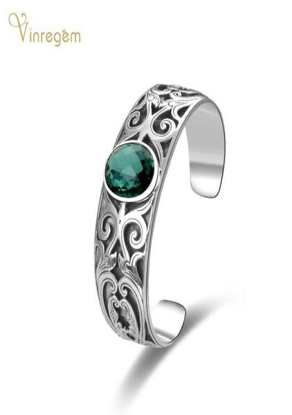other bracelets vinregem vintage 100 925 sterling silver oval cut emerald gemstone luxury charm bangle wedding fine jewelry gift8323460, Golden;silver
other bracelets vinregem vintage 100 925 sterling silver oval cut emerald gemstone luxury charm bangle wedding fine jewelry gift8323460, Golden;silver
