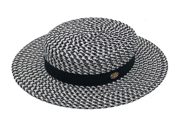 highgrade summer black white plaid wide brim flat boater hat spring women grass braid sun hat party wedding formal cap2561396, Blue;gray
highgrade summer black white plaid wide brim flat boater hat spring women grass braid sun hat party wedding formal cap2561396, Blue;gray