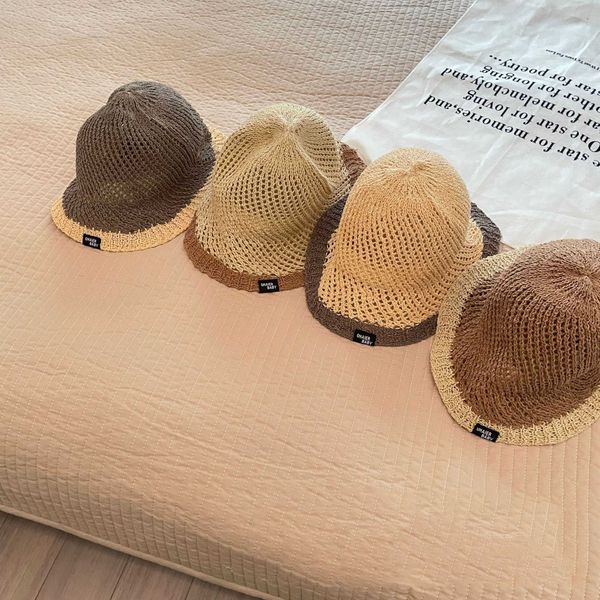 stingy brim hats 2023 baby bucket hat summer kids sun hatcolorblocked children knitted fisherman hat with label j230505, Blue;gray
stingy brim hats 2023 baby bucket hat summer kids sun hatcolorblocked children knitted fisherman hat with label j230505, Blue;gray