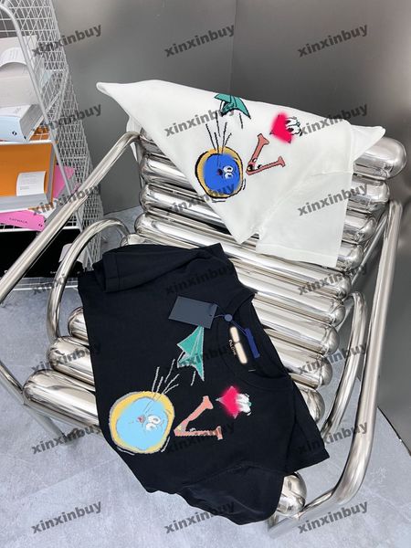 xinxinbuy men designer tee t shirt 23ss knitted aircraft letter jacquard short sleeve cotton women white black s-xl, Black;brown
xinxinbuy men designer tee t shirt 23ss knitted aircraft letter jacquard short sleeve cotton women white black s-xl, Black;brown