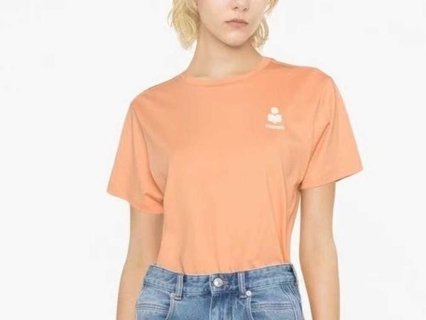 isabel marant women designer t shirt new casual fashion embroidery round neck pullover sweatshirt straight short sleeve tees, White
isabel marant women designer t shirt new casual fashion embroidery round neck pullover sweatshirt straight short sleeve tees, White