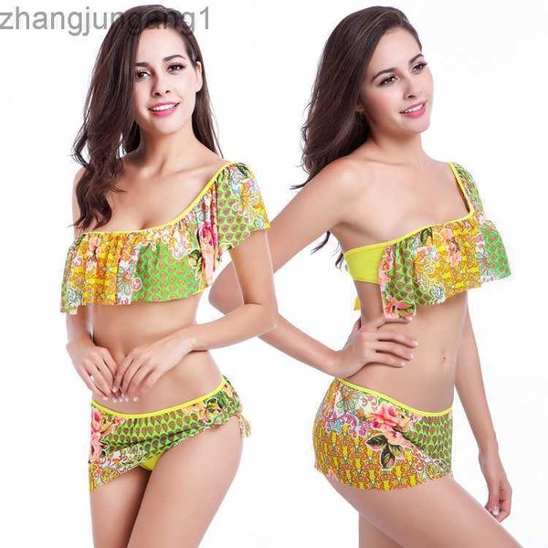 designer fashion swimwear 2023 new fashion printed skirt bikini ruffled women's swimwear t shirt, White;black
designer fashion swimwear 2023 new fashion printed skirt bikini ruffled women's swimwear t shirt, White;black