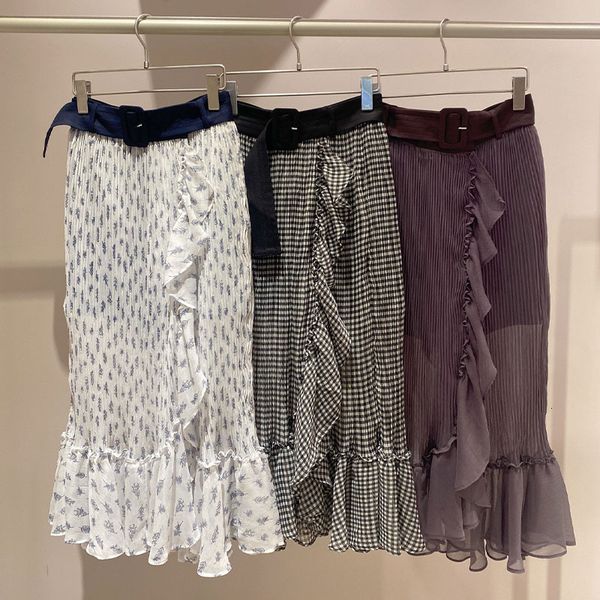 skirts kuzuwata japanese ruffle high waist pleated irregular plaid slim fit mujer faldas spring midlength chiffon jupe 230506, Black
skirts kuzuwata japanese ruffle high waist pleated irregular plaid slim fit mujer faldas spring midlength chiffon jupe 230506, Black
