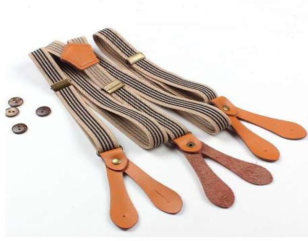 fashion stripe suspenders 3 adjustable buckles six buttons design braces men and women elastic trousers clothing straps9024872, Black;white
fashion stripe suspenders 3 adjustable buckles six buttons design braces men and women elastic trousers clothing straps9024872, Black;white