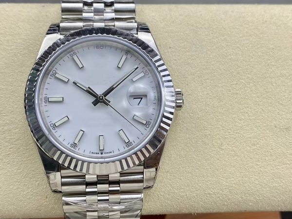 with original box fashion men's watch 41mm datejust automatic mechanical movement men's watches white dial stainless steel strap s, Slivery;brown
with original box fashion men's watch 41mm datejust automatic mechanical movement men's watches white dial stainless steel strap s, Slivery;brown