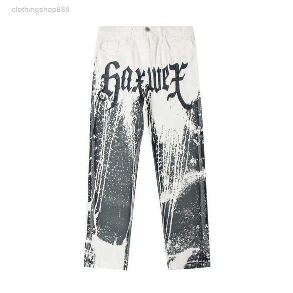 men's gallery pants star style street trendy splash-ink design with embroidered letters straight leg jeans xiuu, Black
men's gallery pants star style street trendy splash-ink design with embroidered letters straight leg jeans xiuu, Black