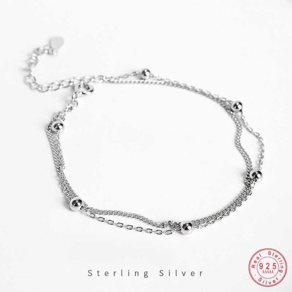charm bracelets 925 sterling silver bohemian simple round bead double bracelet female couple girlfriend gift party jewelry accessories aa230, Golden;silver
charm bracelets 925 sterling silver bohemian simple round bead double bracelet female couple girlfriend gift party jewelry accessories aa230, Golden;silver