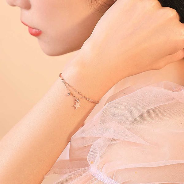 charm bracelets new style 925 sterling silver double layers star round charm bracelets bangle for women girls elegant birthday wedding party, Golden;silver
charm bracelets new style 925 sterling silver double layers star round charm bracelets bangle for women girls elegant birthday wedding party, Golden;silver