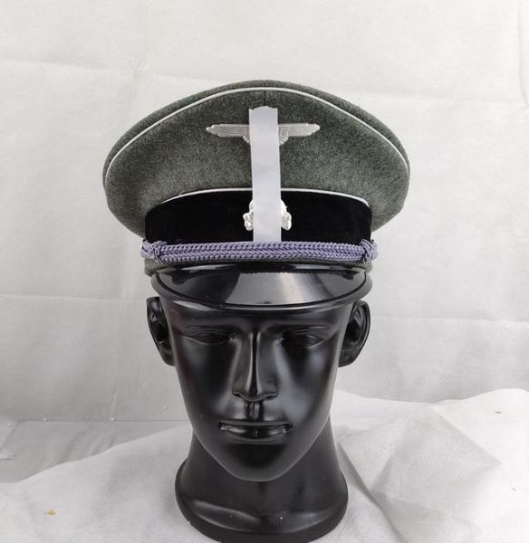 berets german waffen elite infantry officer visor cap wool made military hat and two metal silver badge7725569, Blue;gray
berets german waffen elite infantry officer visor cap wool made military hat and two metal silver badge7725569, Blue;gray