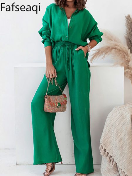 women's two piece pants spring summer blue trouser suit set for office wear chic shirts elegant wide outfits tracksuit 230506, White
women's two piece pants spring summer blue trouser suit set for office wear chic shirts elegant wide outfits tracksuit 230506, White