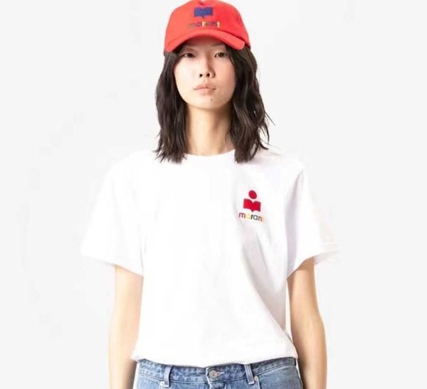 isabel marant women designer t shirt new casual fashion letter gradual printing straight versatile round neck short sleeve, White
isabel marant women designer t shirt new casual fashion letter gradual printing straight versatile round neck short sleeve, White