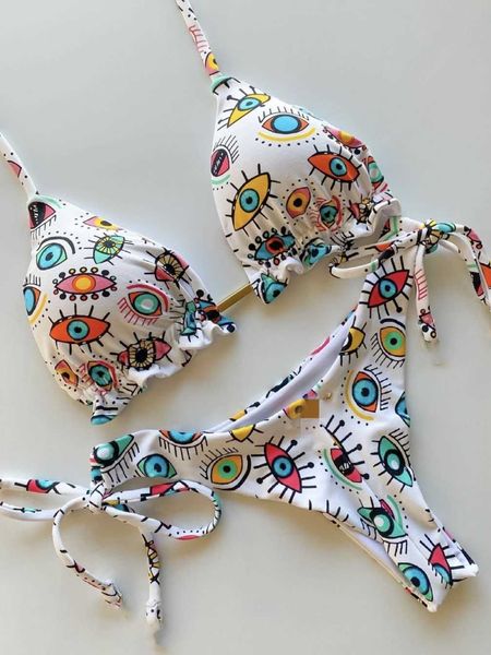 women's swimwear 2022 women swimwear female swimsuit bikini swimwear print flower bikinis set biquini brazilian beach wear bandage biki, White;black
women's swimwear 2022 women swimwear female swimsuit bikini swimwear print flower bikinis set biquini brazilian beach wear bandage biki, White;black