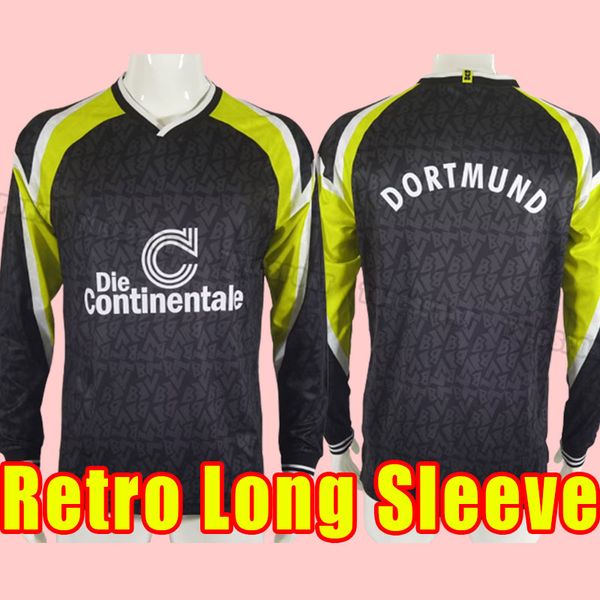 long sleeve dortmund retro soccer jerseys 1996 1995 95 96 vintage lewandowski heinrich moller, Black;yellow
long sleeve dortmund retro soccer jerseys 1996 1995 95 96 vintage lewandowski heinrich moller, Black;yellow