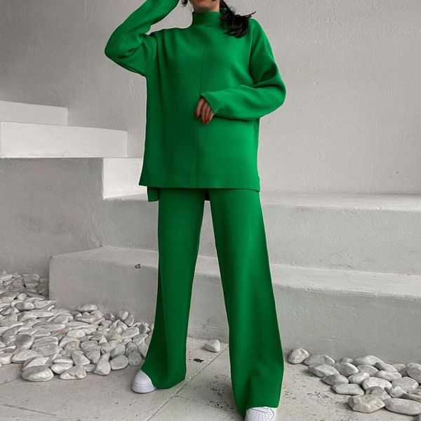 women's two piece pants 2023 loose knitted solid split pullover sweater 2 set women casual high collar wide legs suit autumn fashion ou, White
women's two piece pants 2023 loose knitted solid split pullover sweater 2 set women casual high collar wide legs suit autumn fashion ou, White
