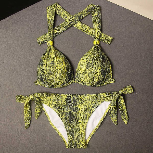 women's swimwear womens bikini set fashion snake pattern swimwear two-piece split swimwear women swimsuit push up bikinis beachwear set, White;black
women's swimwear womens bikini set fashion snake pattern swimwear two-piece split swimwear women swimsuit push up bikinis beachwear set, White;black