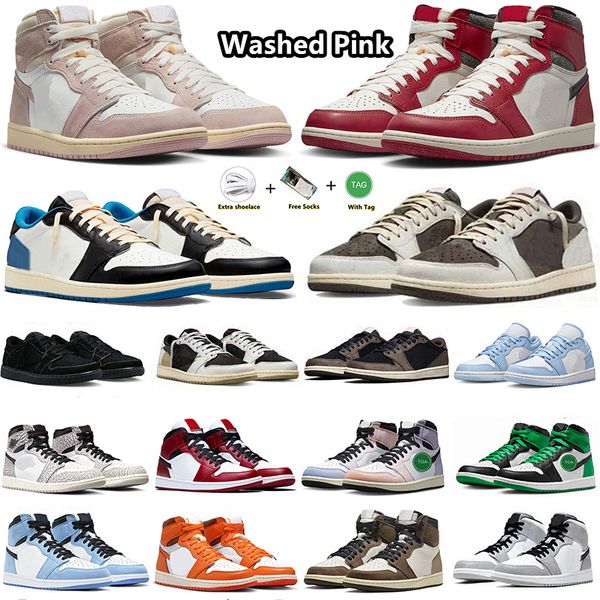 jumpman 1 1s basketball shoes washed pink lucky green skyline white cement reverse mocha fragment olive ice blue chicago lost and found snea
jumpman 1 1s basketball shoes washed pink lucky green skyline white cement reverse mocha fragment olive ice blue chicago lost and found snea