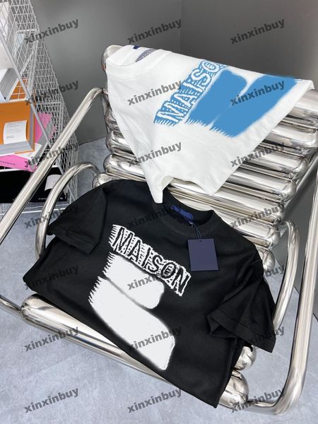 xinxinbuy men designer tee t shirt 23ss knitted maison 1854 letter jacquard short sleeve cotton women black white s-2xl, Black;brown
xinxinbuy men designer tee t shirt 23ss knitted maison 1854 letter jacquard short sleeve cotton women black white s-2xl, Black;brown