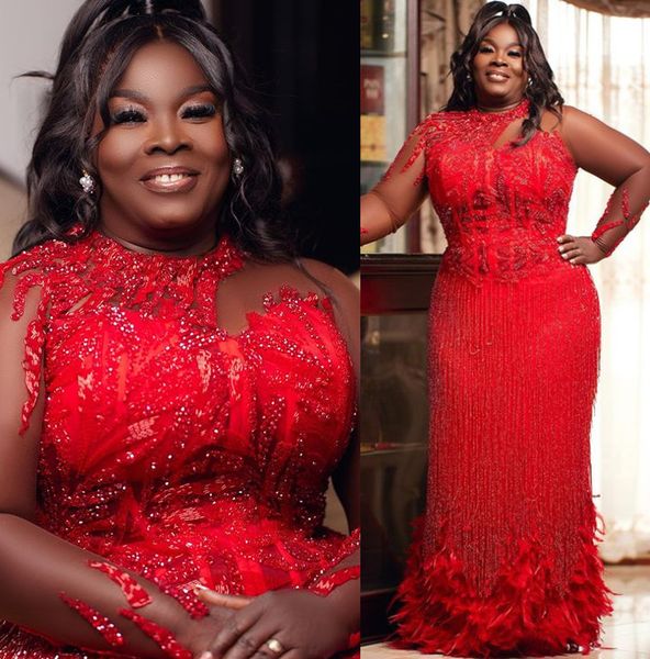 2023 may aso ebi red sheath prom dress lace beaded feather evening formal party second reception birthday engagement gowns dress robe de soi, Black
2023 may aso ebi red sheath prom dress lace beaded feather evening formal party second reception birthday engagement gowns dress robe de soi, Black