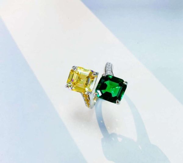 hbp luxury yellow green double diamond ring women039s fashion square opening 925 sterling silver hand decoration autumn and win9414135
hbp luxury yellow green double diamond ring women039s fashion square opening 925 sterling silver hand decoration autumn and win9414135