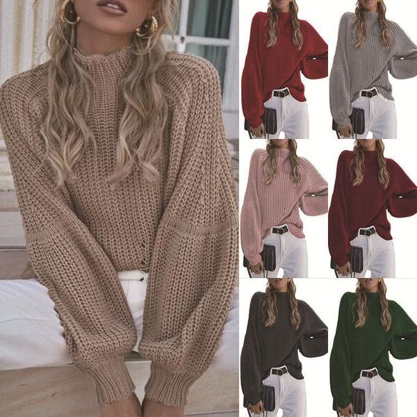 2023 european and american autumn and winter new loose half high neck knit solid color high neck sweater for women, White;black
2023 european and american autumn and winter new loose half high neck knit solid color high neck sweater for women, White;black