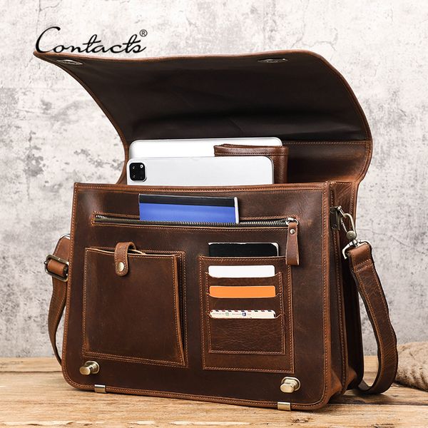briefcases contact's business men briefcase crazy horse leather shoulder messenger bags luxury brand labag for 156 inch tote handbags 2
briefcases contact's business men briefcase crazy horse leather shoulder messenger bags luxury brand labag for 156 inch tote handbags 2