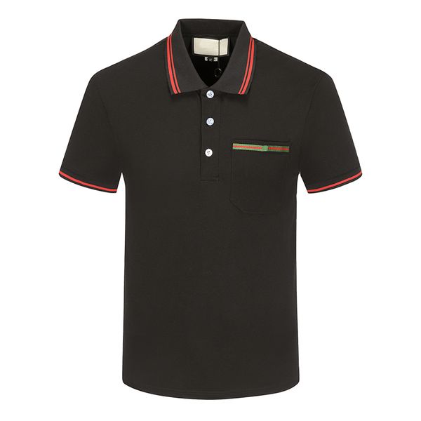 fashion designer men's polos shirts men short sleeve breathable t-shirt original single lapel shirt, White;black
fashion designer men's polos shirts men short sleeve breathable t-shirt original single lapel shirt, White;black