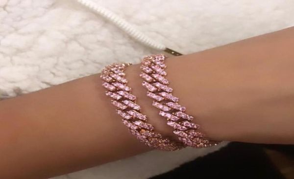 hip hop iced out 9mm width pink pinky white cubic zirconia cz miami cuban link chain bracelet for women girl jewelry 17cm 19cm3543189, Golden;silver
hip hop iced out 9mm width pink pinky white cubic zirconia cz miami cuban link chain bracelet for women girl jewelry 17cm 19cm3543189, Golden;silver