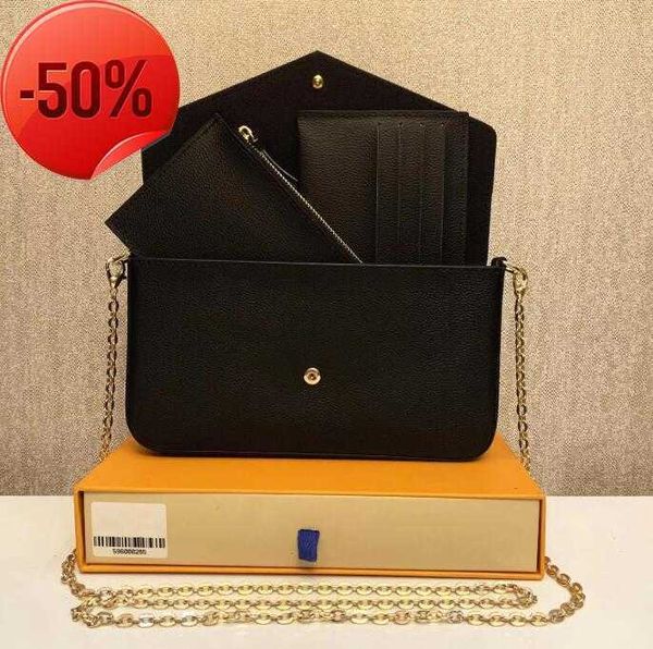 2023 multi felicie pochette women chain bags wallet messenger leather handbags shoulder highs quality flower purse crossbody, Red;black
2023 multi felicie pochette women chain bags wallet messenger leather handbags shoulder highs quality flower purse crossbody, Red;black