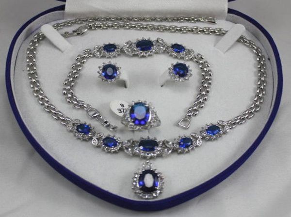 18k gp white gold blue sapphire set earring bracelet necklace box1108963, Slivery;golden
18k gp white gold blue sapphire set earring bracelet necklace box1108963, Slivery;golden