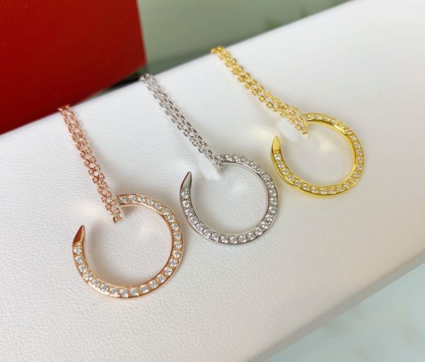 designer necklaces circle women's pendant nail lucky girl classic choker tacks steel jewelry gift, Silver
designer necklaces circle women's pendant nail lucky girl classic choker tacks steel jewelry gift, Silver