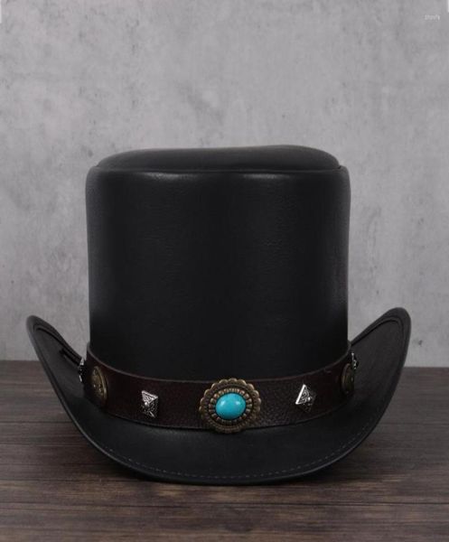 berets women men leather hat president traditional fedoras magician steampunk cosplay party caps dropshiping 3size 13cm6419846, Blue;gray
berets women men leather hat president traditional fedoras magician steampunk cosplay party caps dropshiping 3size 13cm6419846, Blue;gray