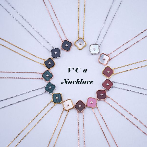 cuban link rope chain van clover pendant necklaces womens necklace 18k gold plated valentines day clovers gift love necklace accessories lux, Silver
cuban link rope chain van clover pendant necklaces womens necklace 18k gold plated valentines day clovers gift love necklace accessories lux, Silver