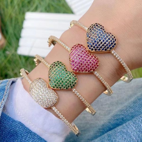 bangle 3pcs gold plated metal brass mirco pave cubic zircon heart cuff bracelet charming for women 230506, Black
bangle 3pcs gold plated metal brass mirco pave cubic zircon heart cuff bracelet charming for women 230506, Black