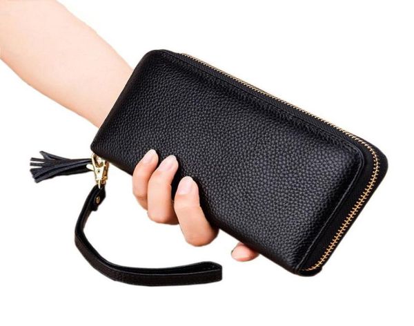 nigedu 100 genuine leather wallets women large capacity zipper long purses female with tassel clutch purse wrist bag money clip5210387, Black
nigedu 100 genuine leather wallets women large capacity zipper long purses female with tassel clutch purse wrist bag money clip5210387, Black