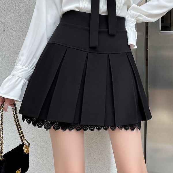skirts woman a-line short skirt black slim fit high waist pleated lace mini skirt dress female sweet girl fashion spring summer clothes 2305
skirts woman a-line short skirt black slim fit high waist pleated lace mini skirt dress female sweet girl fashion spring summer clothes 2305