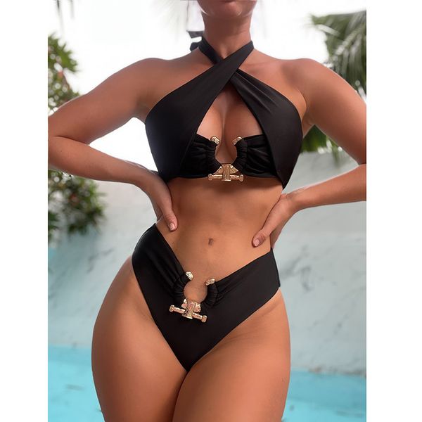 bikini swimsuit bandage fashion party clothing triangle high waist swimsuit women solid color backless swimsuit women, White;black
bikini swimsuit bandage fashion party clothing triangle high waist swimsuit women solid color backless swimsuit women, White;black
