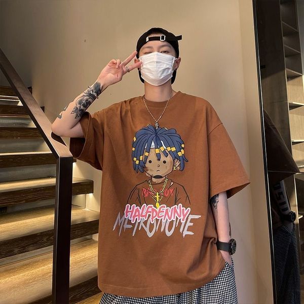 men s t shirts summer hip hop dirty braid cartoon print short sleeved t shirt men pure cotton loose ins brand casual 230508, White;black
men s t shirts summer hip hop dirty braid cartoon print short sleeved t shirt men pure cotton loose ins brand casual 230508, White;black